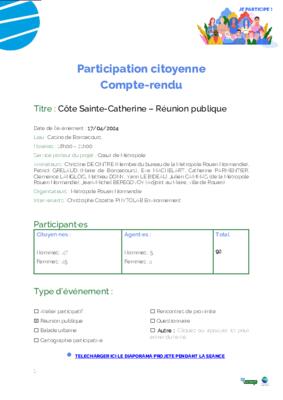 Réunion publique du 17 avril 2024 - Compte-rendu