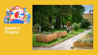 Image d'illustration : jardinières fabriquées par des citoyens dans un espace public
