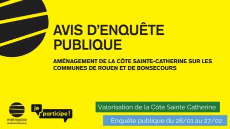 Côte St Catherine Enquête publique 2026