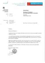 Courrier de la commune de Saint-Etienne-du-Rouvray