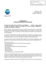 Délibération du Conseil Métropolitain du 22 mars 2021: Ligne T5 - Appel à projets