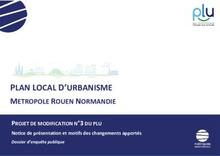 3. PROJET DE MODIFICATION N°3 DU PLU Notice de présentation et motifs des changements apportés