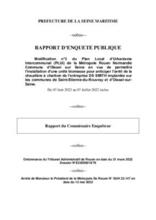 Rapport du commissaire enquêteur