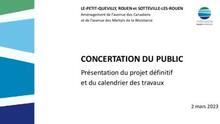 Présentation du projet et du phasage travaux - Réunion du 2 mars 2023