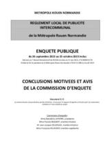 RLPI - CONCLUSIONS MOTIVEES ET AVIS DE LA COMMISSION D’ENQUETE