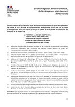 DREAL - Décision réalisation évaluation environnementale, 2024