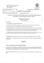 Arrêté d'ouverture enquête publique - Parking Joffet - La Bouille