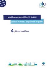 Pièces modifiées : Intercalaire