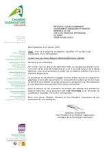 Avis règlementaires de la chambre d’agriculture
