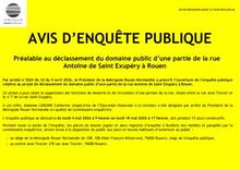 Avis d'enquête