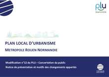 Notice de présentation et motifs des changements apportés 