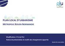 PLUi Modification n°11 - Notice