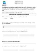 Formulaire pour le questionnaire public